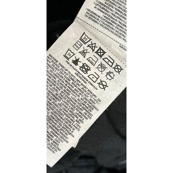 MNG Womens High-Waisted Black Washed Straight-Leg Denim Jeans Size 4 - Picture 9 of 14